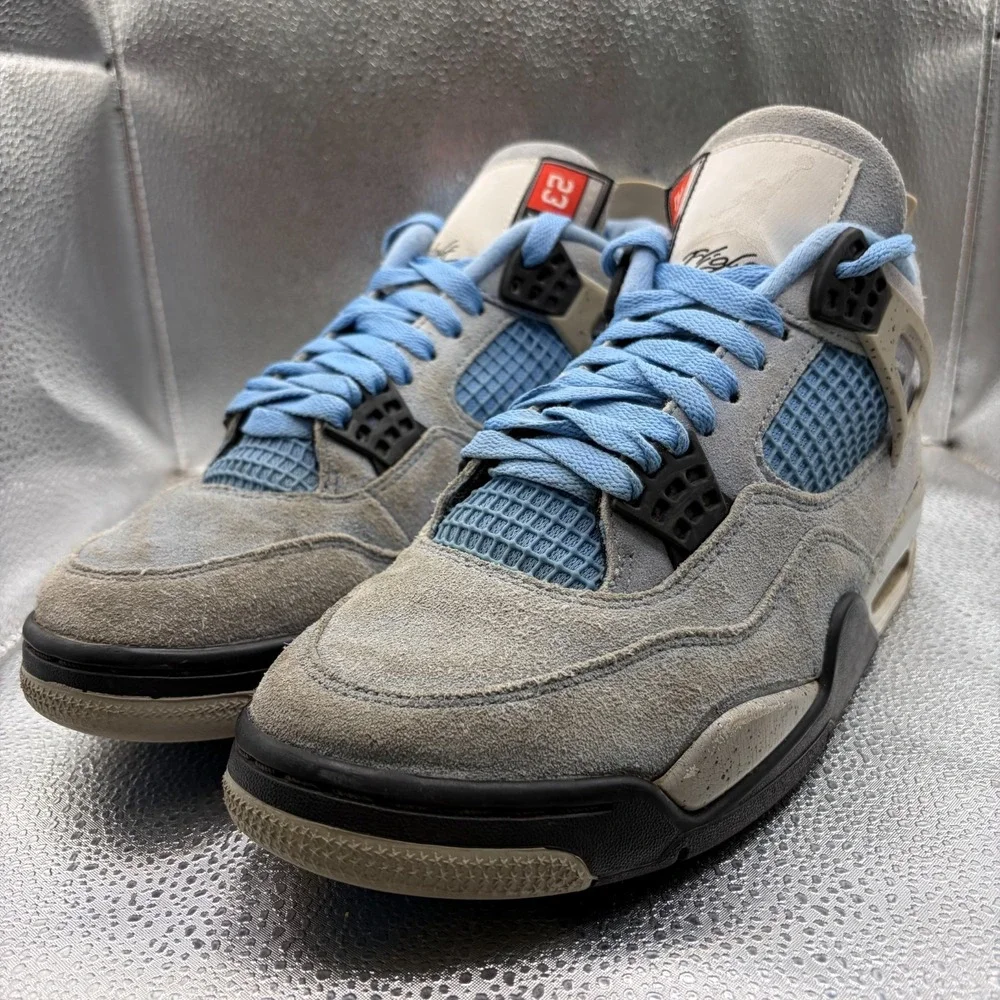 Size 7.5 Nike Air Jordan 4 Retro UNC University Blue Mens Shoes CT8527-400